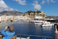 Ankunft im Hafen von Lipari